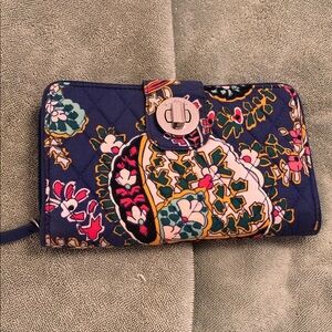 Vera Bradley Blue Romantic Paisley Vintage Women's Wallet